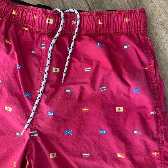 Vintage Tommy Hilfiger nautical flag swim trunks - Picture 3 of 9